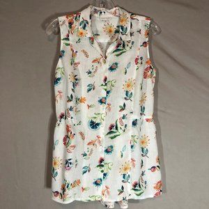 SALE!! - J. Jill Botanical Print Top - Love Linen
